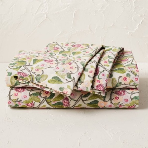JUNGALOW X OPALHOUSE NWT autumn blossom cotton sheet set -twin/twin xl - Picture 1 of 6